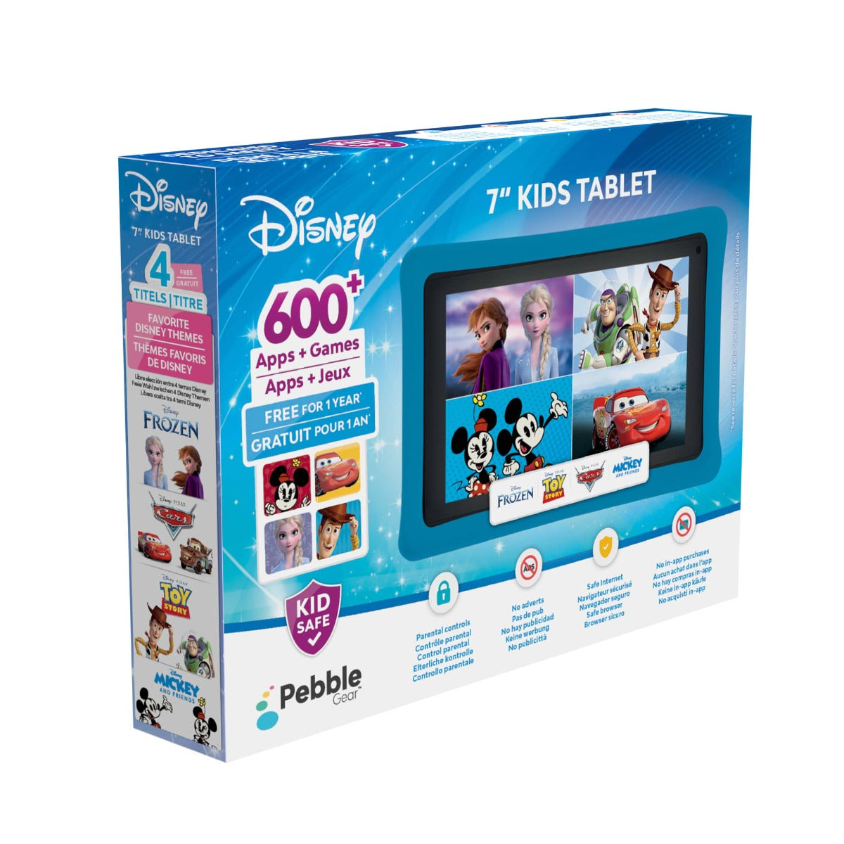 PEBBLE GEAR™ DISNEY MULTI PROPERTY 7” TABLET (BLUE)